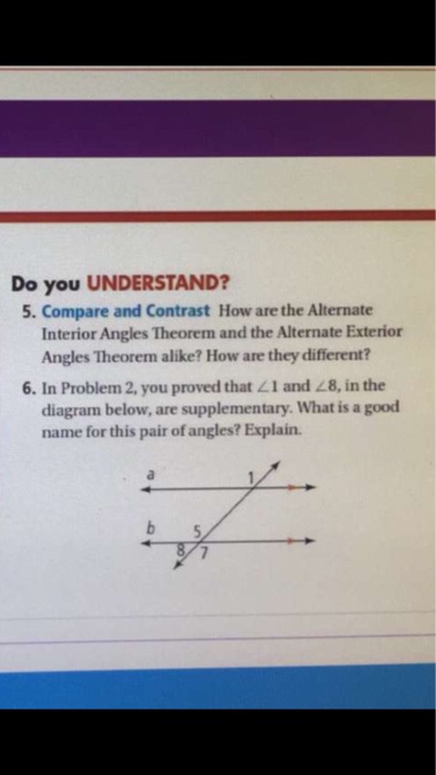 Solved Do You Understand 5 Compare And Contrast How Are