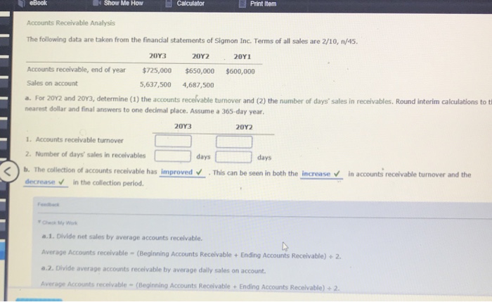 Solved Ebook Show Me How Calculator Print Item Accounts Chegg Com