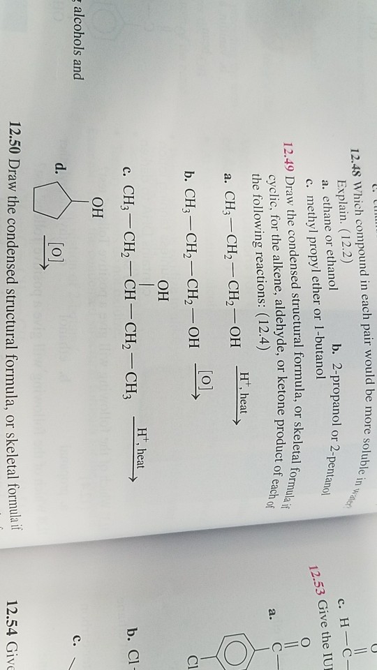 Expla Each Would Which M In Solved: ... Compound 12.48 Pair Be