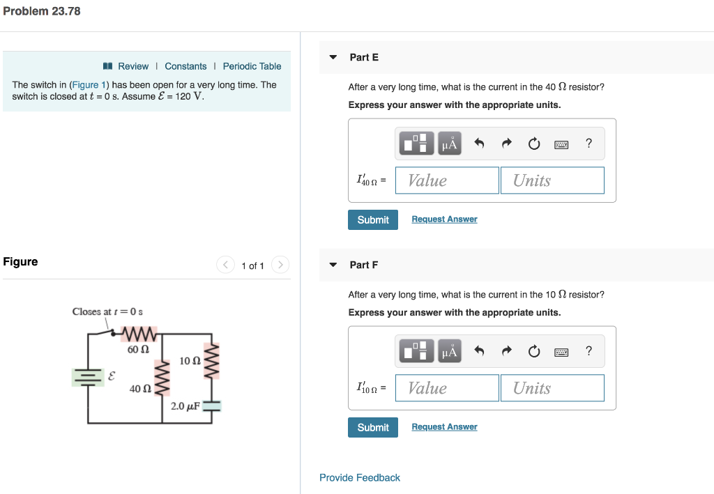 The Switch In The Figure Has Been Open For A Long Time. It