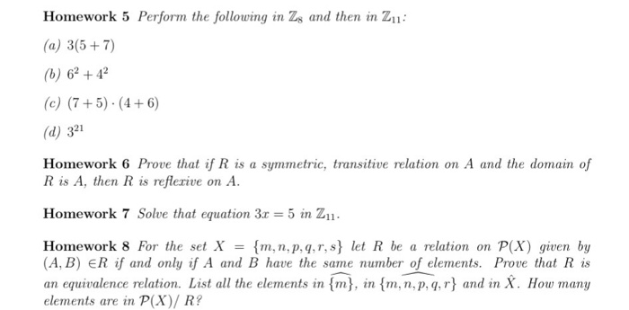 Solved Homework 5 Perform The Following In Zs And Then In Chegg Com