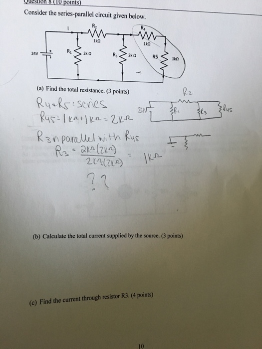 😊 Calculating resistance in series and parallel circuits ...