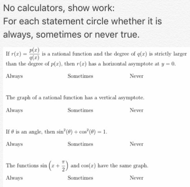 Solved If R X P X Q X Is A Rational Function And The Chegg Com