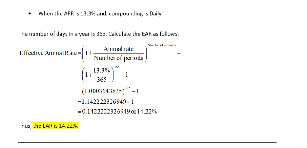 Question Find The Ear In Each Of The Following Cases Use 365 Days A Year Do Not Round Intermediate Calculations And Round Your Final Answers To 2 Decimal Places E G 32 16 Stated Rate