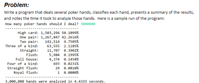 How to calculate the probability of each poker hand