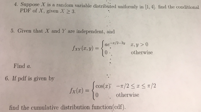 Uniformly distributed Random numbers. Let x and y be independent Random variables each uniformly distributed on (0, 1). find: a) p(|x − y | ≤ 0.25);.