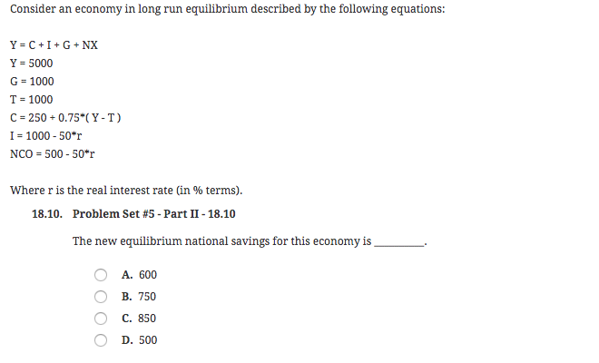 Solved Consider An Economy In Long Run Equilibrium Descri Chegg Com