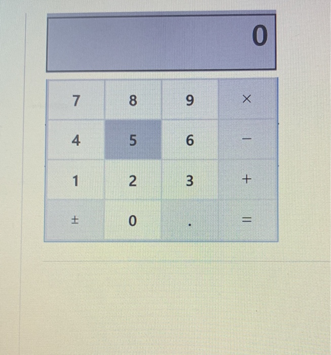 0 9 6 3 8 5 2 0 741 ±