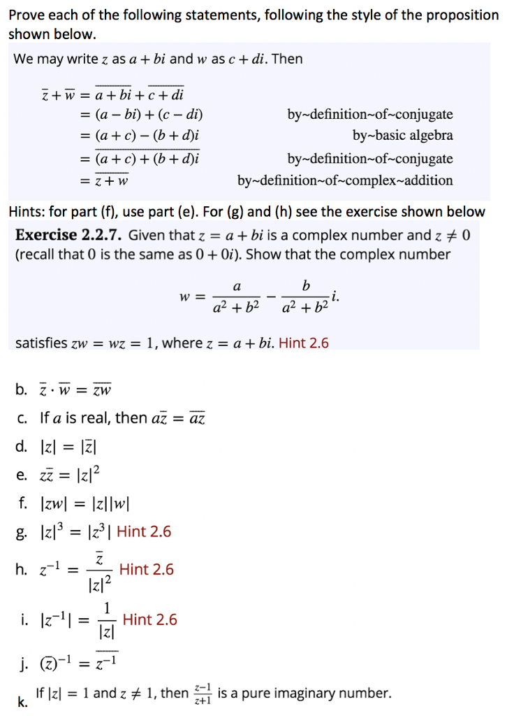 Solved Prove Each Of The Following Statements Following Chegg Com
