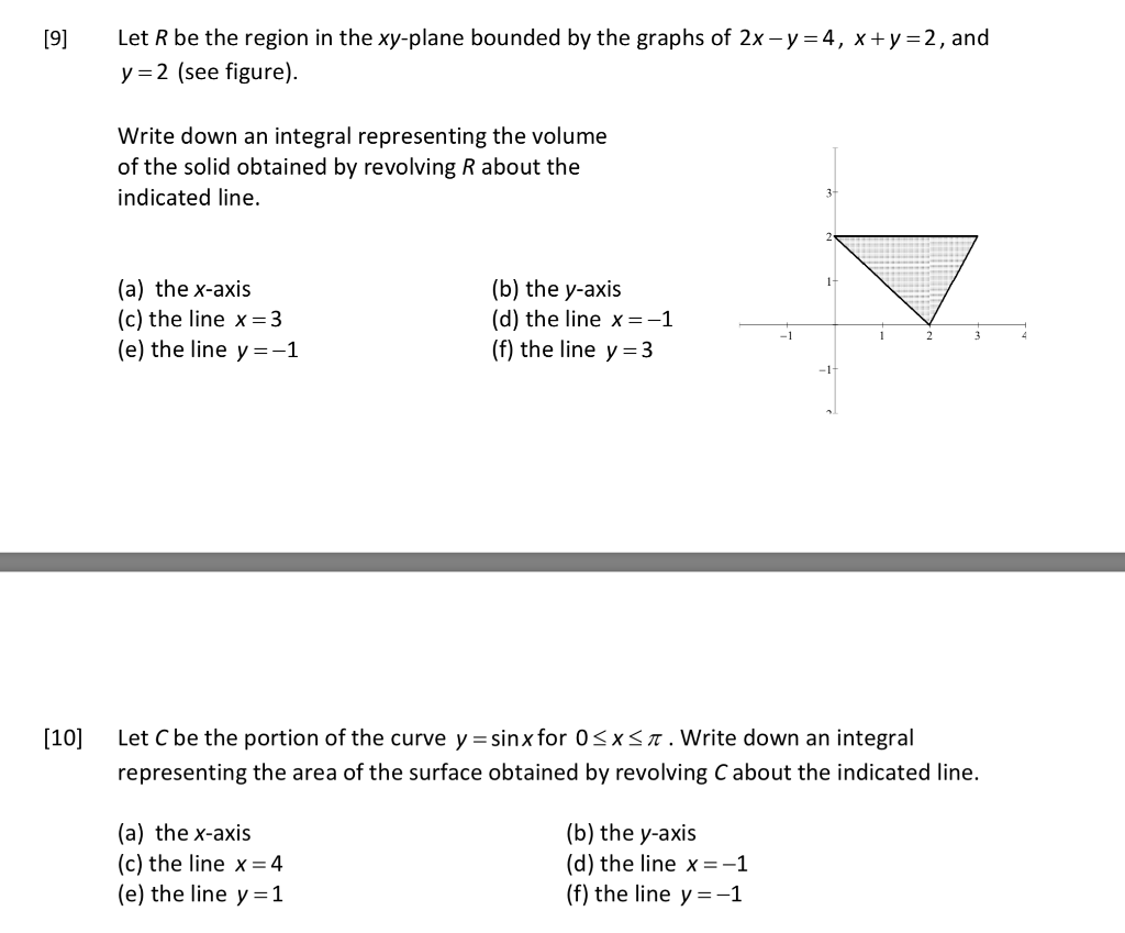 Solved 19 Let R Be The Region In The Xy Plane Bounded By Chegg Com