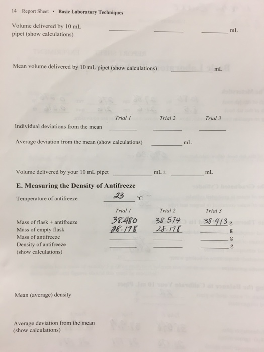 Basic Laboratory Techniques Experiment 1 Report Sheet Answers 75+ Pages Summary Doc [550kb] - Updated 2021 