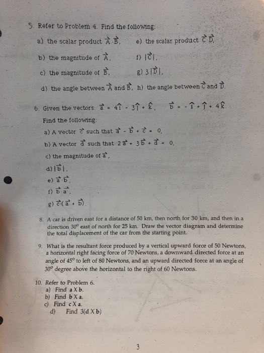 Solved 5 Refer To Problem 4 Find The Following A The Chegg Com