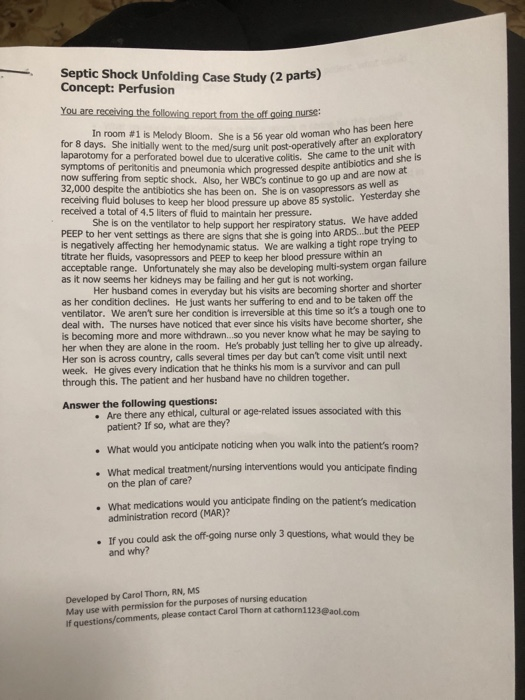Anaphylactic shock case study nursing picture