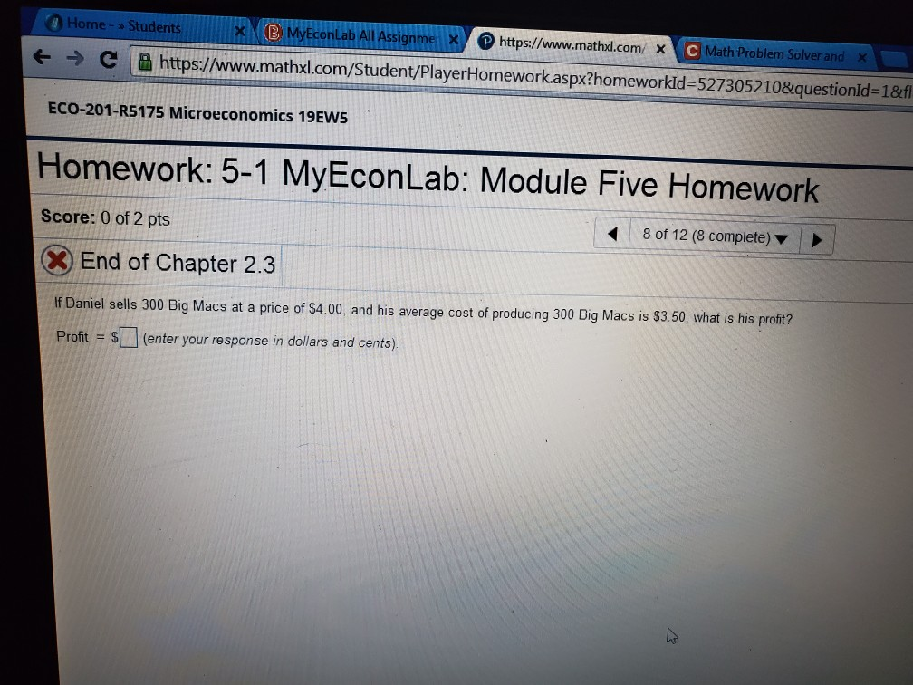 Solved Home Students Bmyeconlab All Assignmen X Https - 