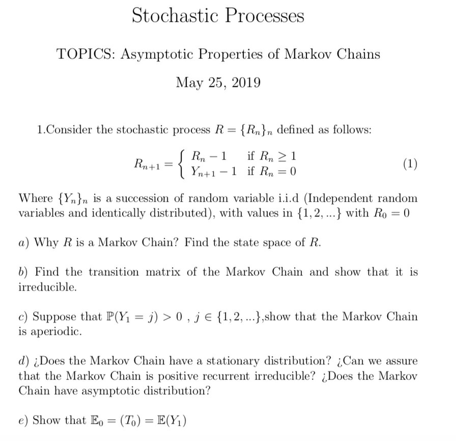 probability stochastic processes homework solutions