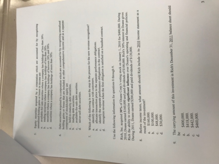 5 Equity Securities Aoquired B Trading Iies Wher Chegg Com