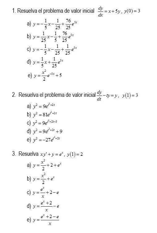 Solved 1 Resuelva El Problema De Valor Inicial Xy 3 1