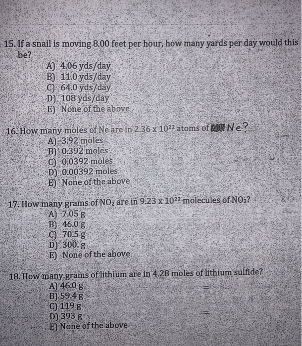 15 If A Snai Is Moving 8 00 Feet Per Hour How Many Chegg Com