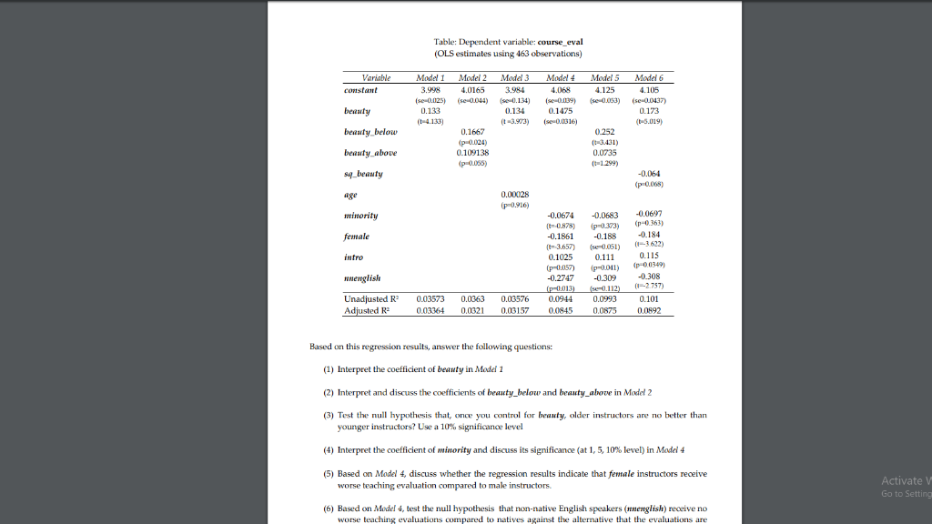 For Question 3 Am I Supposed To Conducting A Hyp