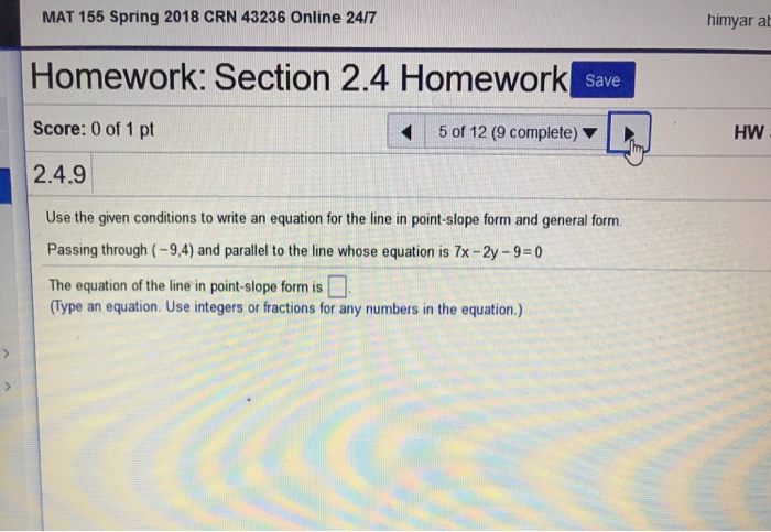 Solved Mat 155 Spring 2018 Crn 43236 Online 24 7 Himyar A