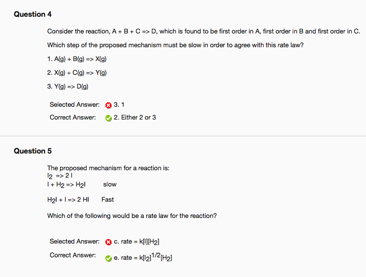 Solved Question 4 Consider The Reaction A B C D W Chegg Com