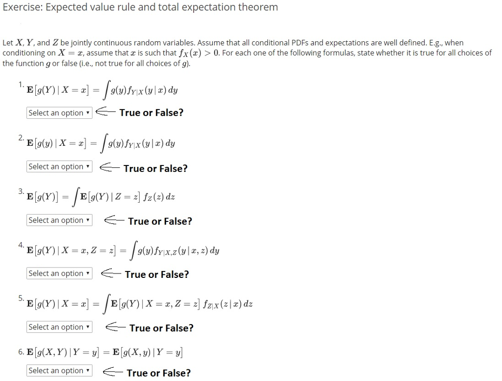 Solved Exercise Expected Value Rule And Total Expectatio Chegg Com