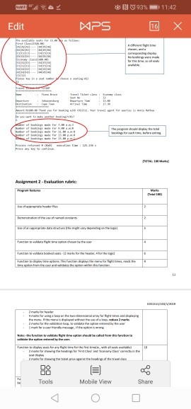 Edit Assignment 2 -Evaluation rubric Tools Mobile View Share