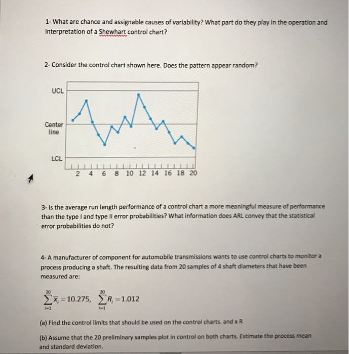 Assignable causes chegg image