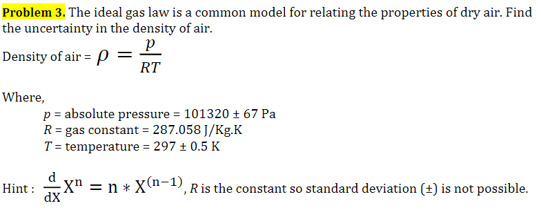 Solved Problem 3 The Ideal Gas Law Is A Common Model For Chegg Com