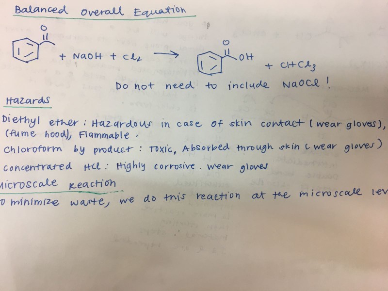 Solved How To Calculate The Theoretical Yield Of Benzoic Chegg Com