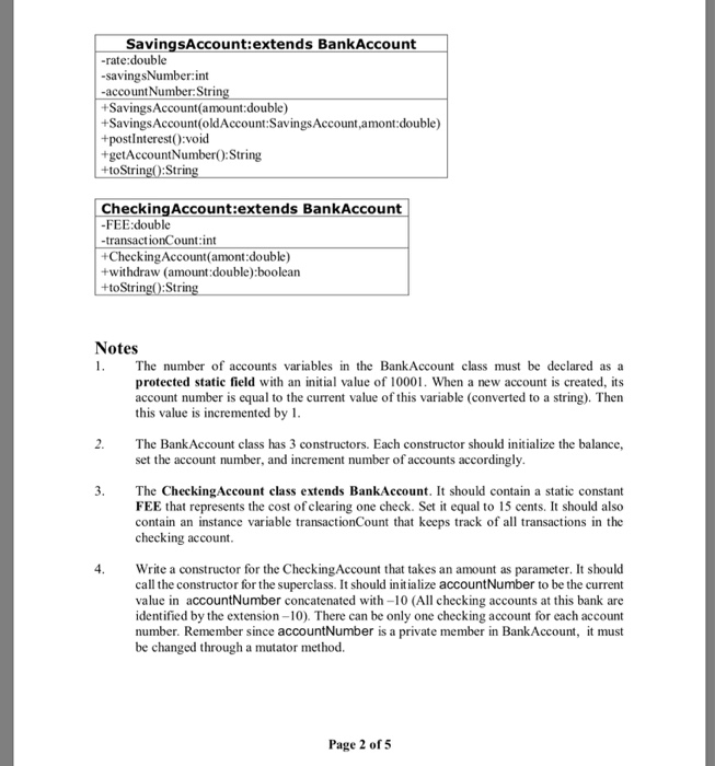 SavingsAccount:extends BankAccount -rate:double -savingsNumber:int -accountNumber S +SavingsAccount(amount:double) +Savings A