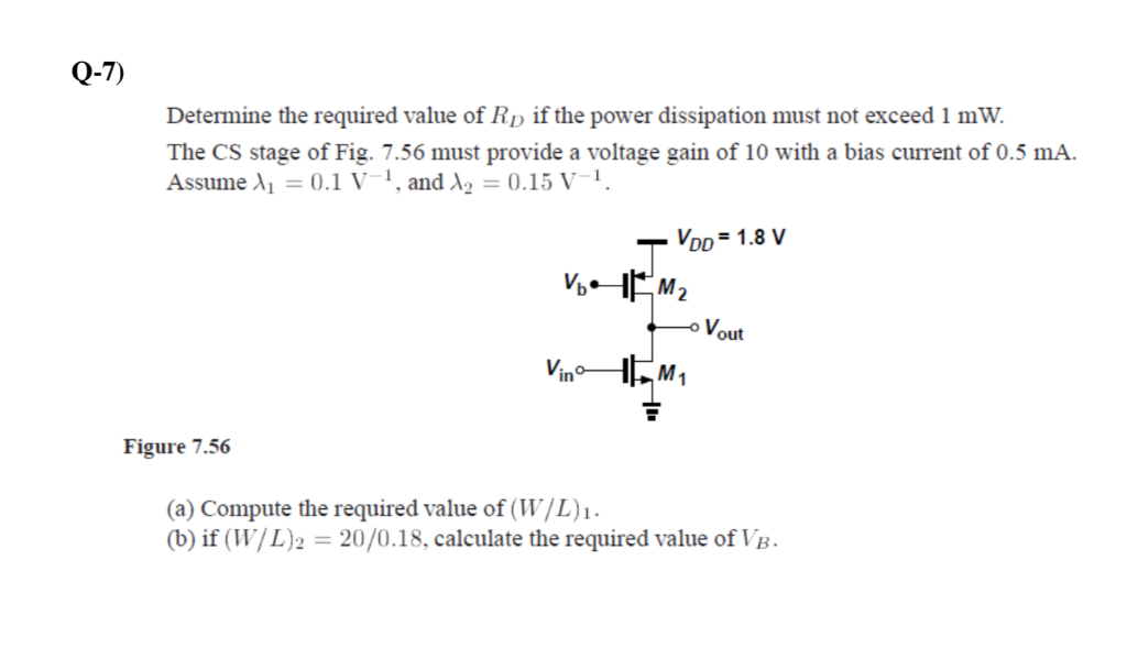 Solved Q 7 Determine The Required Value Of R If The Power Chegg Com