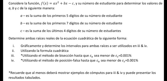 Solved Considere La Funcion F X Ax2 Bx C Y Su Nume Chegg Com