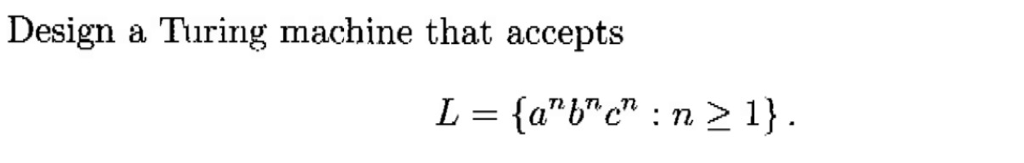 Design a Turing machine that accepts