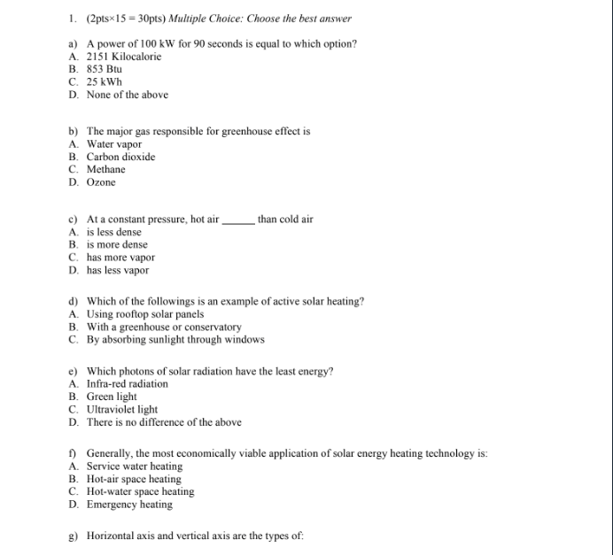 Solved 1 2ptsx 15 30pts Multiple Choice Choose The Best Chegg Com