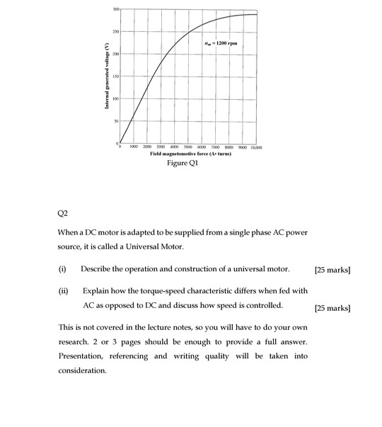Universal Motor Construction