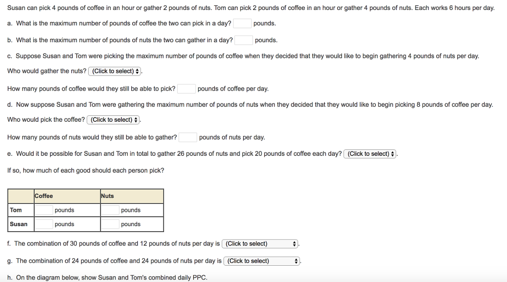 Susan Can Pick 4 Pounds Of Coffee In An Hour Or Chegg 