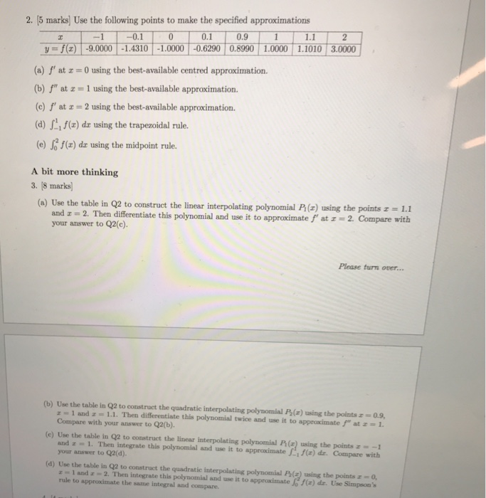 Solved 2 15 Marks Use The Following Points To Make The Chegg Com