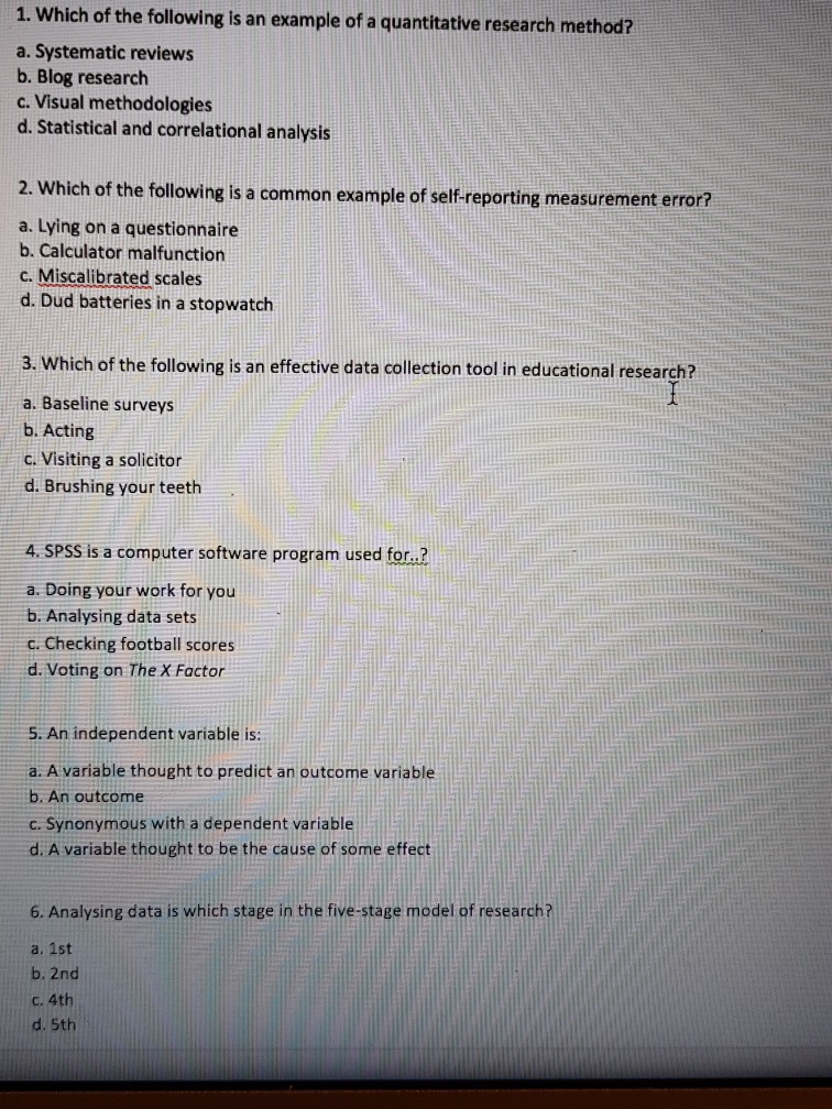 Of Of Following Which The Quant Example An A Is 1. ... Solved: