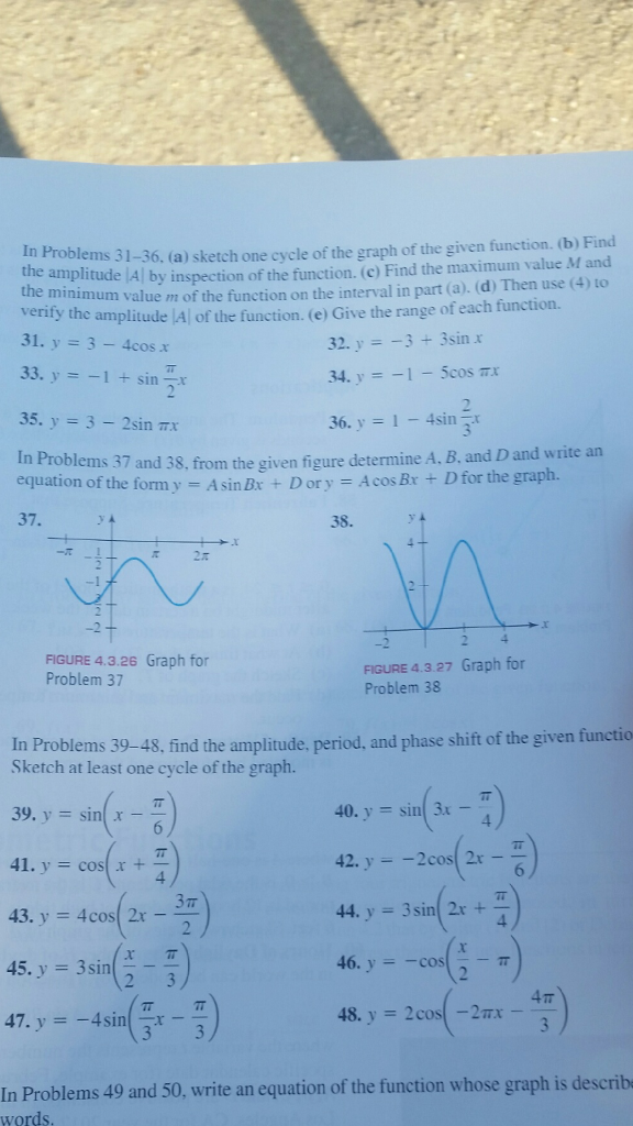 Solved In Proble The136 A Sketch One Cycle Of The Grap