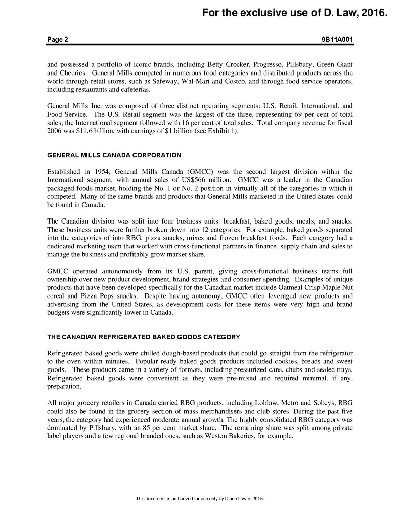 Pillsbury cookie challenge case study solution picture