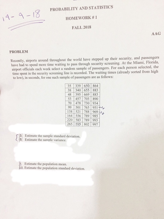 Unit probability homework 1 answer key image