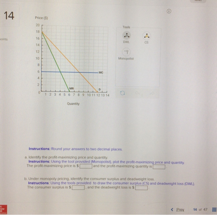 Solved Price S 18 16 14 12 10 Tools Oints Dwl Cs Mon Chegg Com
