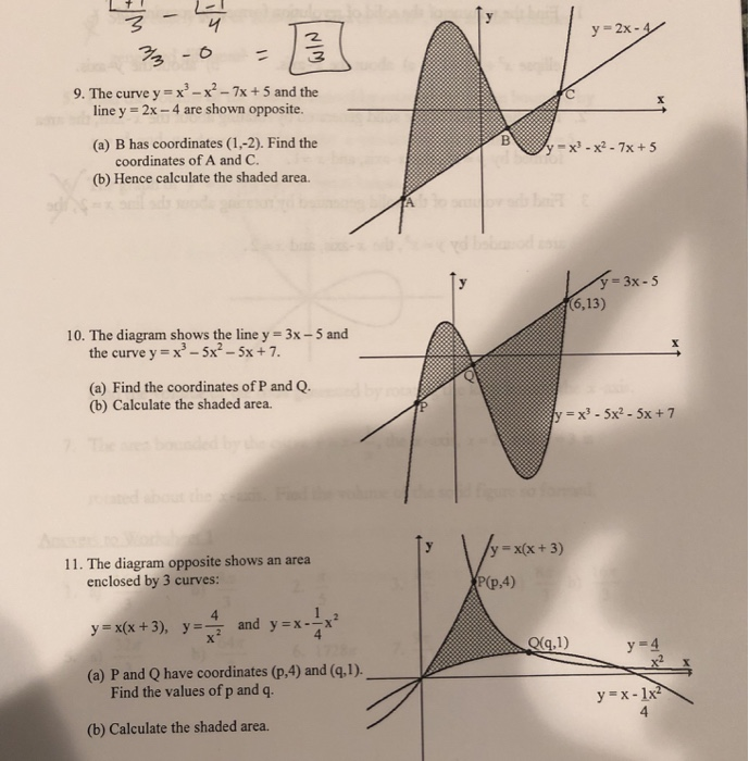 Y 2x Y 2 Hz X2 7x 5 And The 9 The Curve Y Line Y Chegg Com