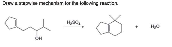 Solved Draw A Stepwise Mechanism For The Following Reacti