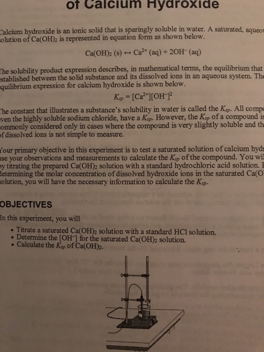 Solved Of Calcium Hydroxide Calcium Hydroxide Is An Ionic Chegg Com