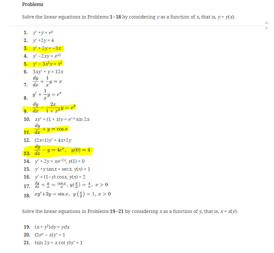 Solved Hi Can Someone Help Me On These 5 Problems Highli Chegg Com