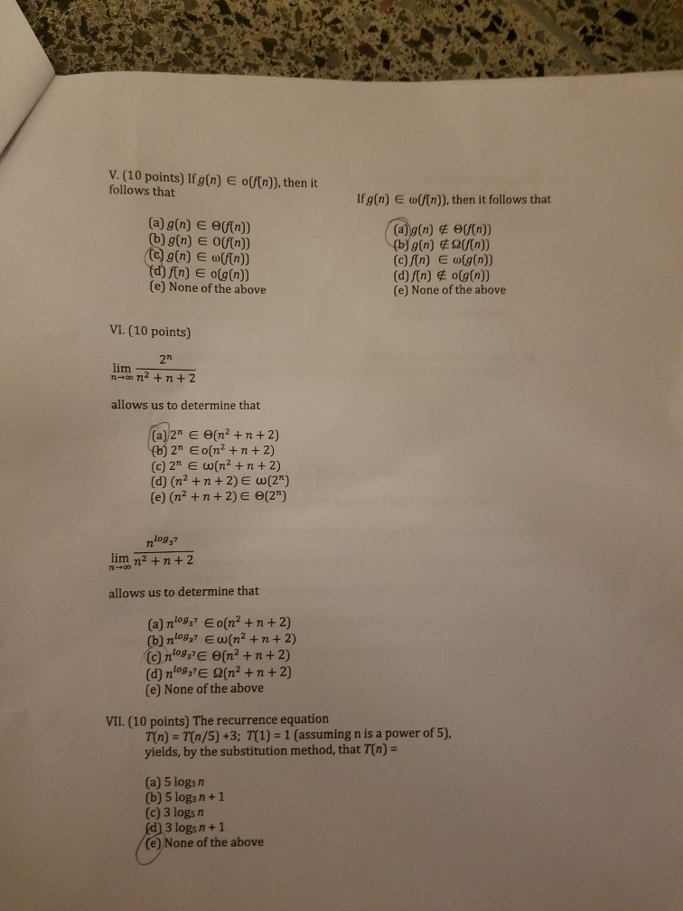 Solved V 10 Points If G N Then Itifafm E Ofn Then Chegg Com