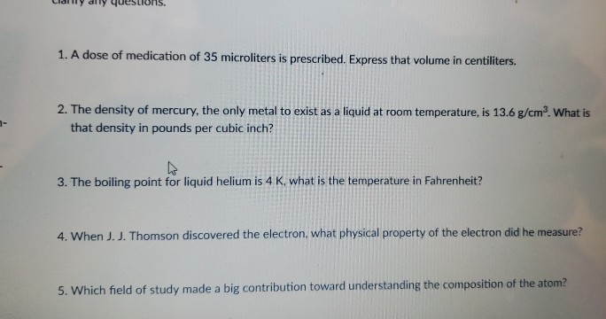 Solved 1 A Dose Of Medication Of 35 Microliters Is Presc