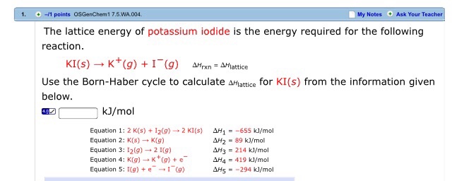 How To Calculate Lattice Energy